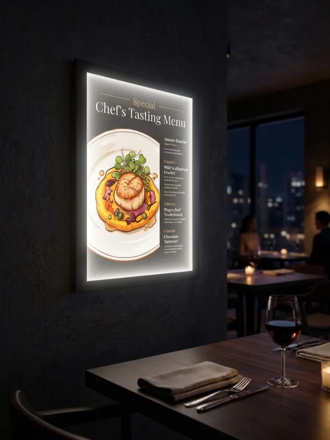 Restaurant display use case